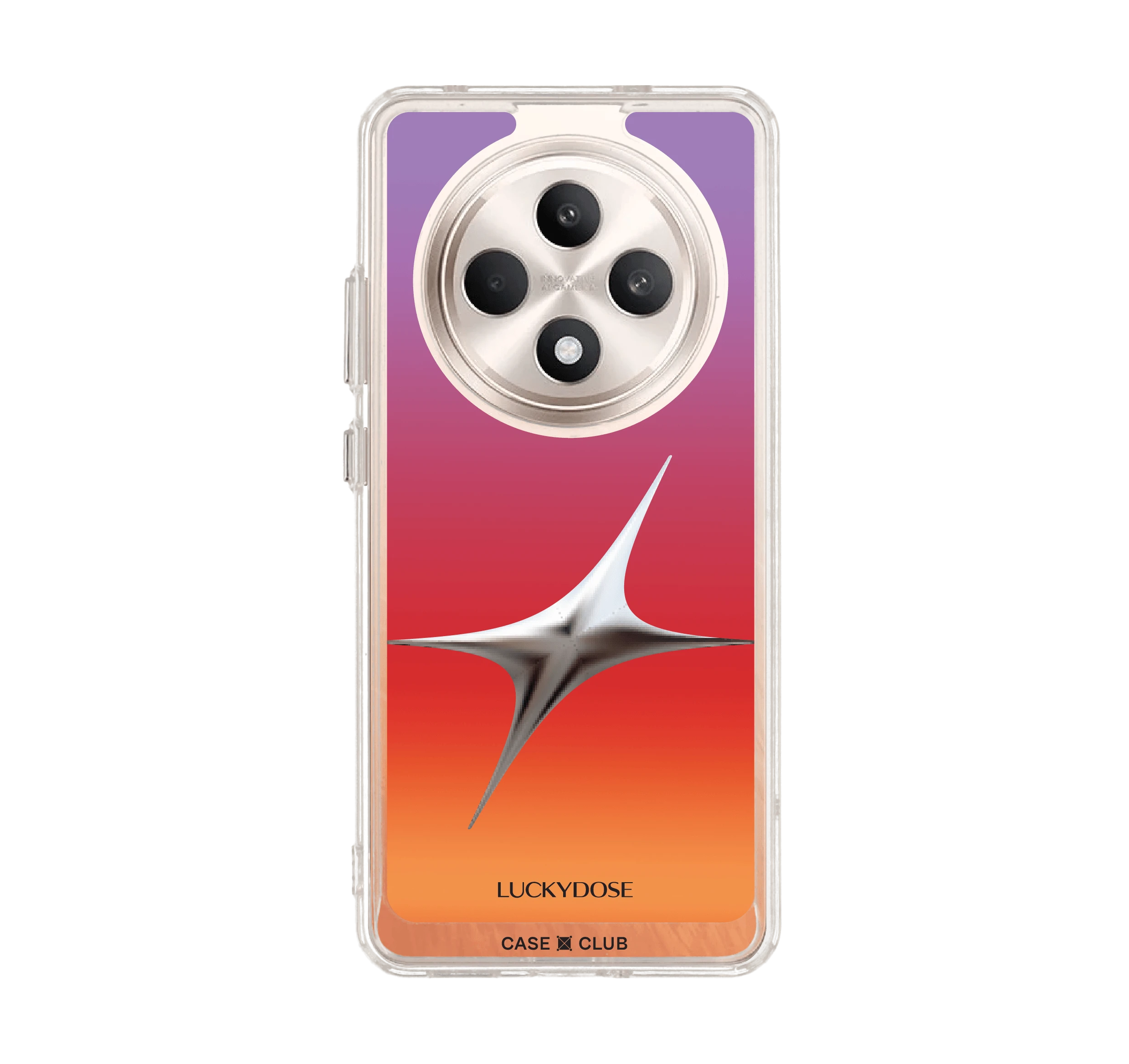 oppo reno 12f clear case luckydose tuesday lucky color